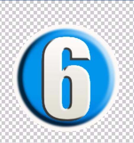 ps制作立体数字按钮的操作方法