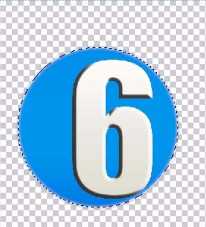 ps制作立体数字按钮的操作方法