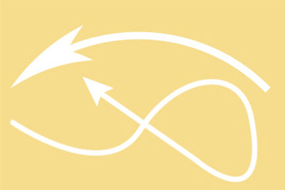 PS中绘制弯曲箭头的方法