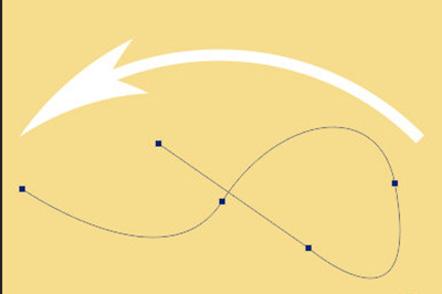 PS中绘制弯曲箭头的方法