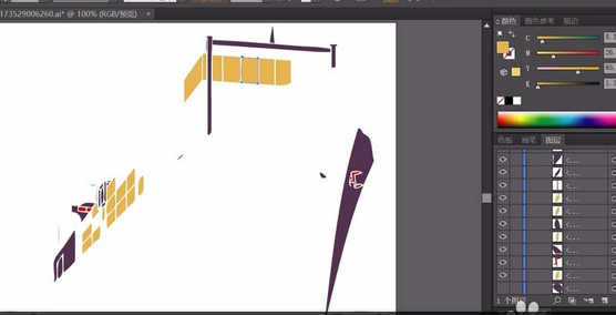 ai中设计货轮标志具体操作步骤