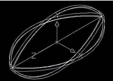 CAD制作出一个橄榄球详细操作步骤