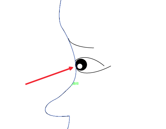 ai设计出简笔画效果人物侧脸具体操作步骤