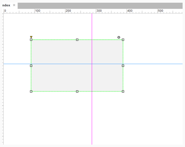 Axure RP中使用辅助线进行元件对齐详细操作步骤