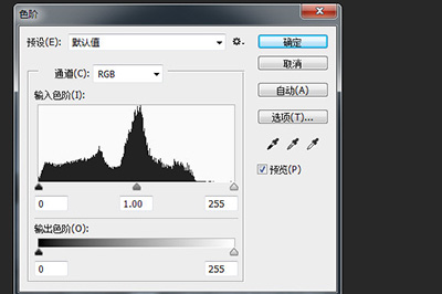 PS制作黑白照方法