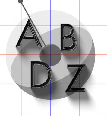 Photoshop中制作出立体阴影文字效果具体操作步骤