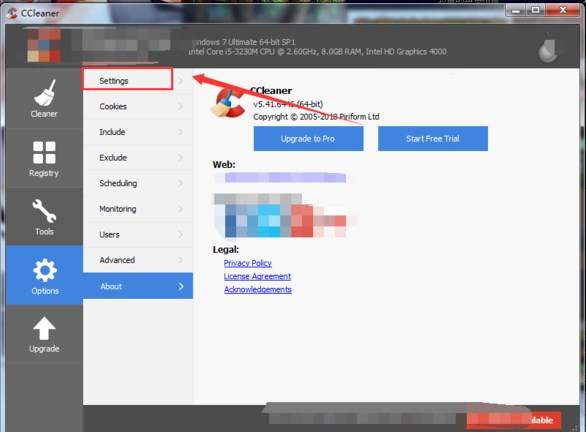 CCleaner英文版设置为中文界面具体操作步骤