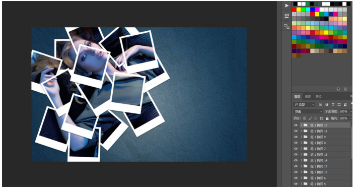 使用Photoshop实现照片墙视觉感具体操作步骤