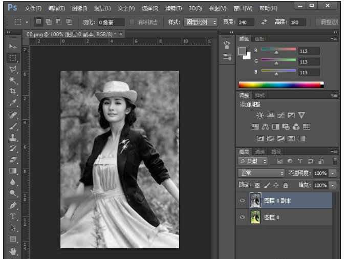 Photoshop将图片制作为铅笔画具体操作方法