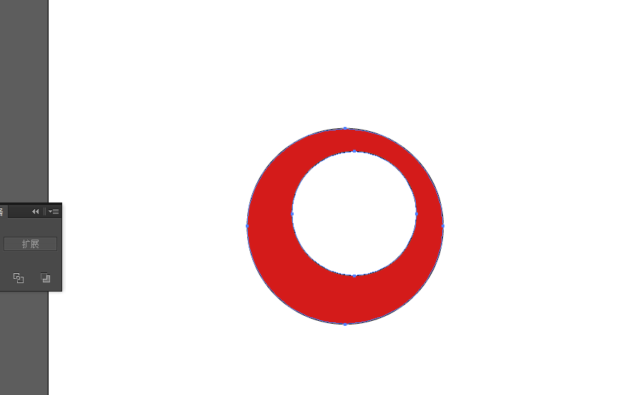 使用Ai将圆形图挖空具体操作方法