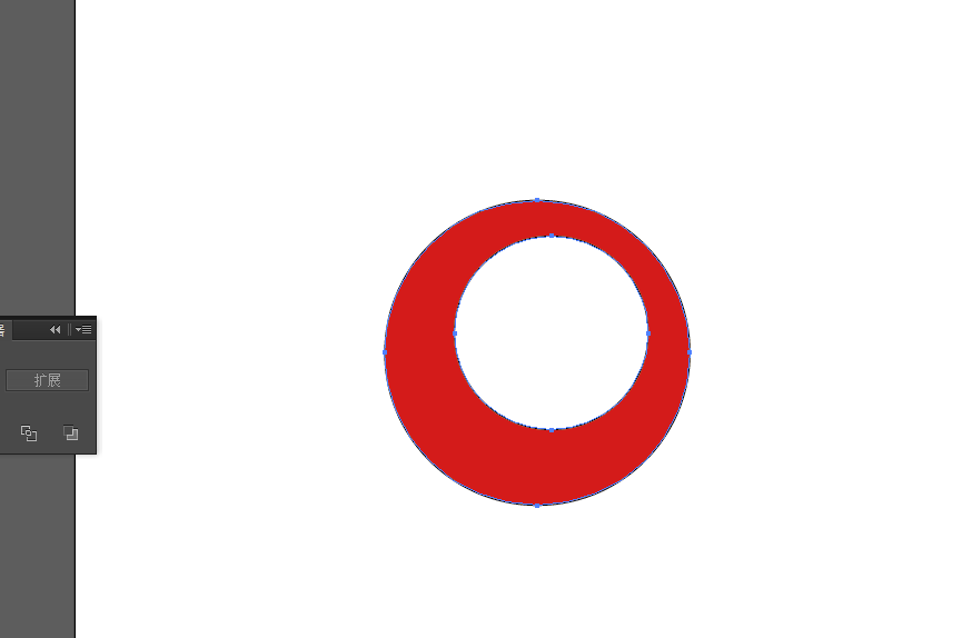 使用Ai将圆形图挖空具体操作方法