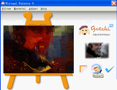 Painter制作出哥特式油画详细步骤