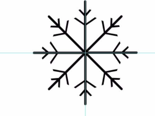 ps绘画出雪花图形具体操作方法