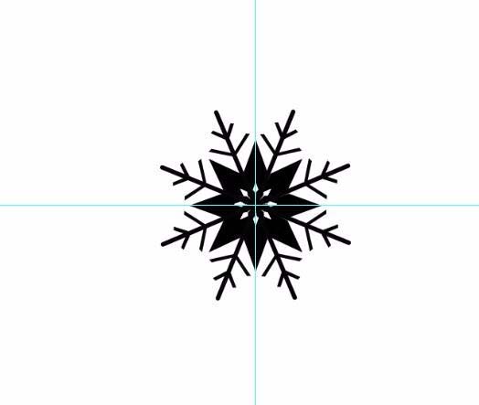 ps绘画出雪花图形具体操作方法