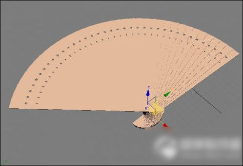 使用3dsmax绘制出扇子具体操作流程