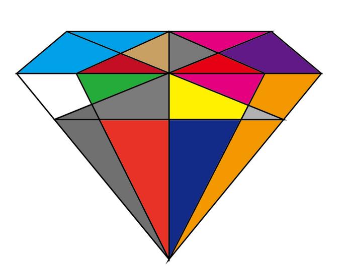 如何使用Ai绘制出彩色钻石 具体操作方法