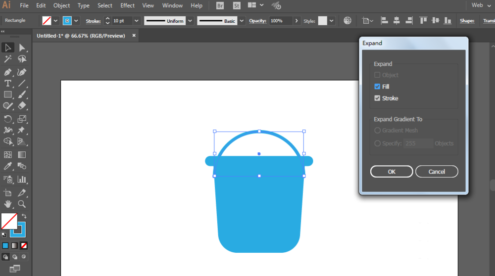 ai设计清洁桶具体步骤介绍