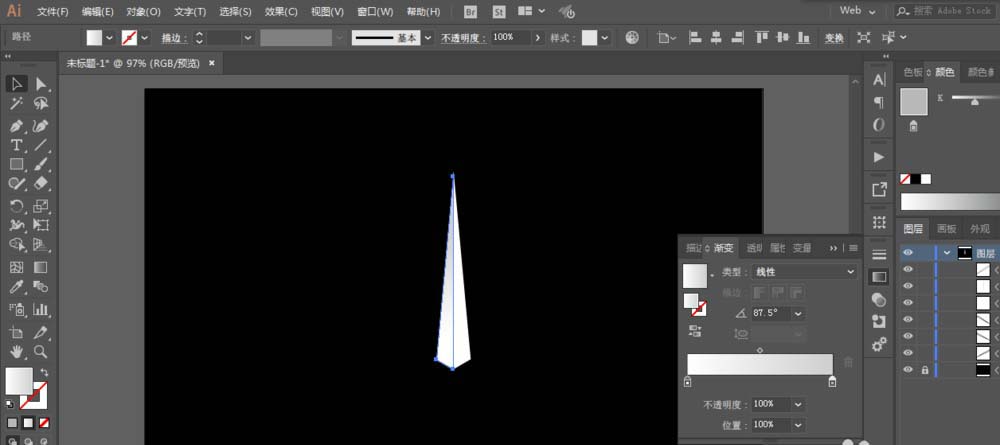使用ai设计出大奔图标具体操作方法