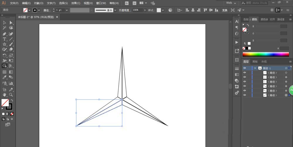 使用ai设计出大奔图标具体操作方法