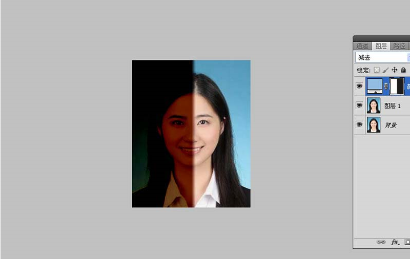 使用ps为照片添加双色效果具体操作方法