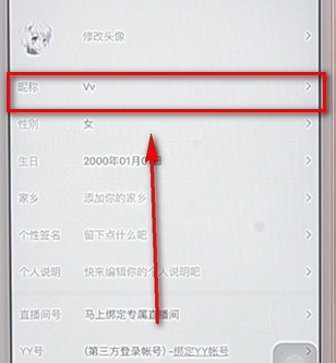 yy修改马甲格式操作过程