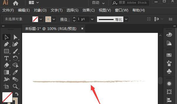 ai设置画笔描边色方法介绍