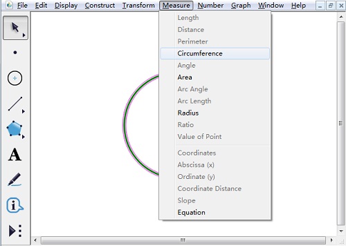 使用几何画板绘画出半圆具体流程介绍