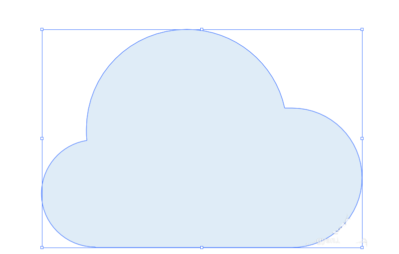 使用AI绘制出线条效果立体云图标具体流程介绍