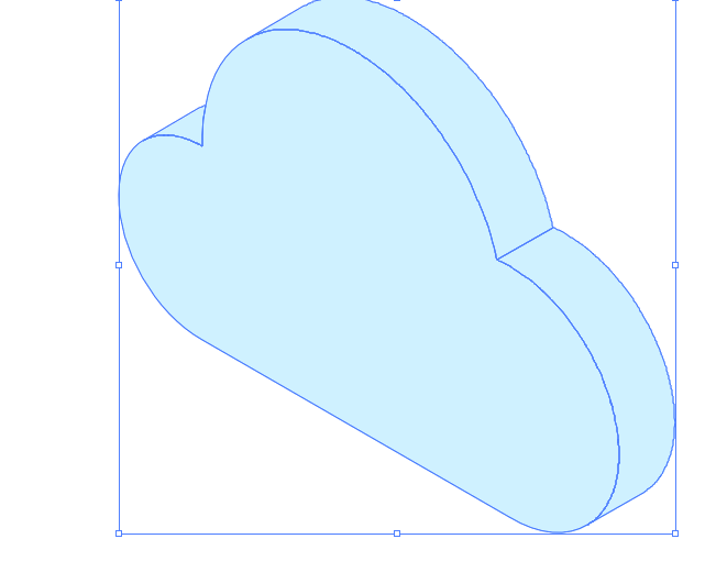 使用AI绘制出线条效果立体云图标具体流程介绍