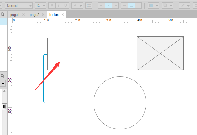 Axure8中使用钢笔画线段具体操作方法