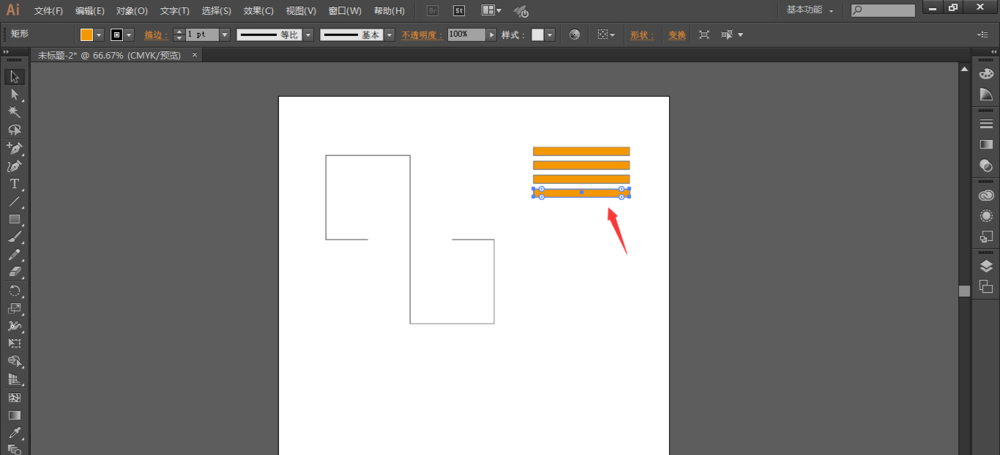 使用ai设计出线条形状几何图形具体操作步骤