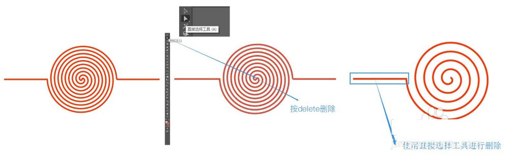 使用AI绘画出彩色等距螺旋线具体操作方法