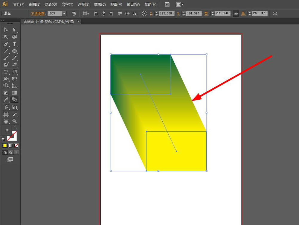 ai中使用混合工具做渐变具体操作方法