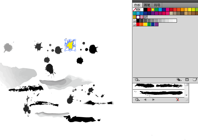 ai中设计随意泼墨效果具体操作方法