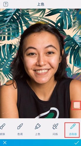 Facetune中使用取色详细操作步骤