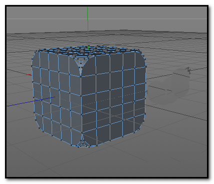 c4d中立方体制作倒角具体操作流程