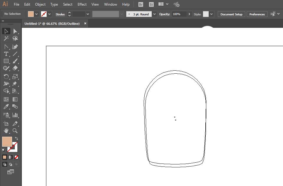 使用ai手绘出宠物小精灵中地鼠具体操作方法