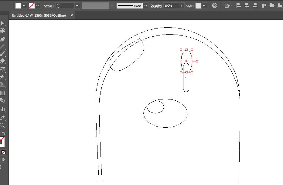 使用ai手绘出宠物小精灵中地鼠具体操作方法