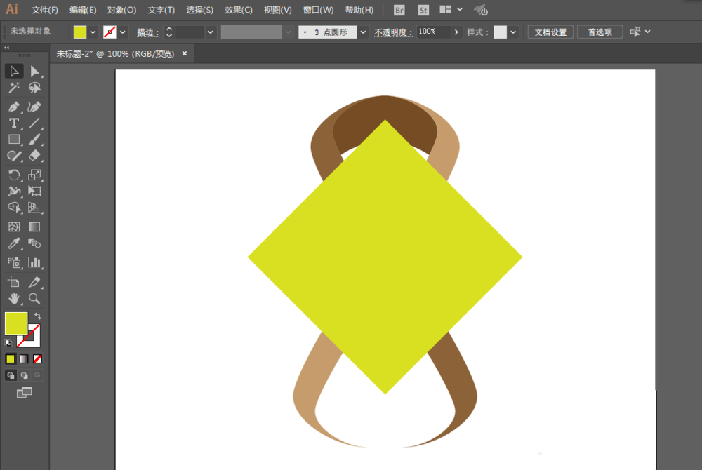 使用ai绘画出一个颜色丝带具体操作方法