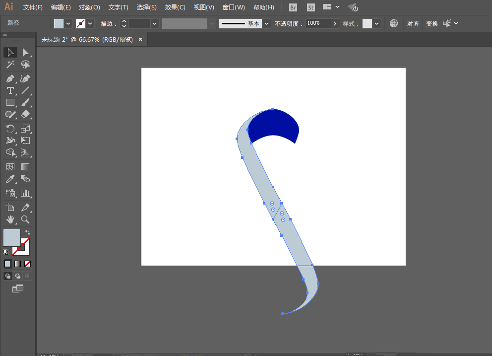 使用ai绘画出一个颜色丝带具体操作方法