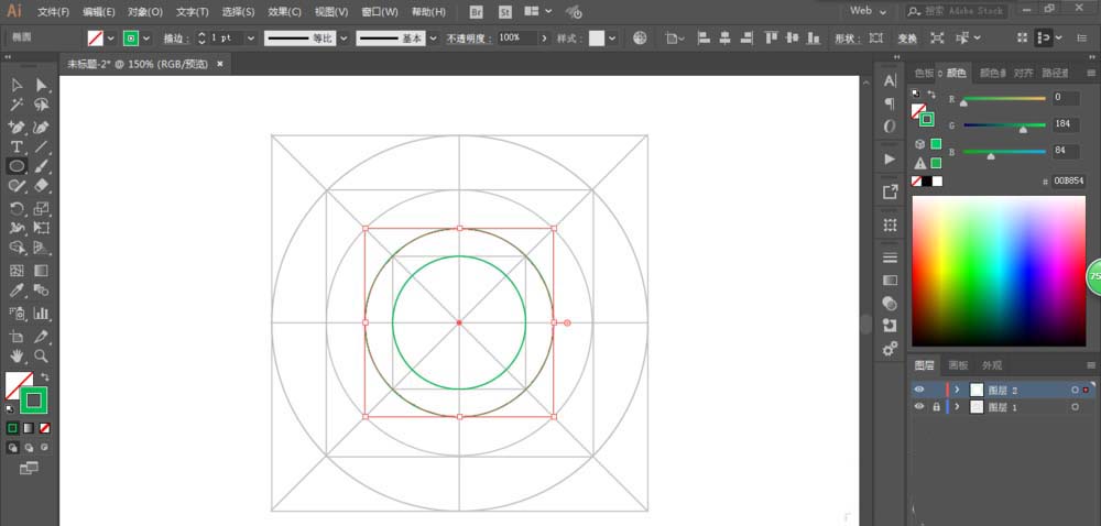 使用ai绘画出定位图标的具体操作步骤