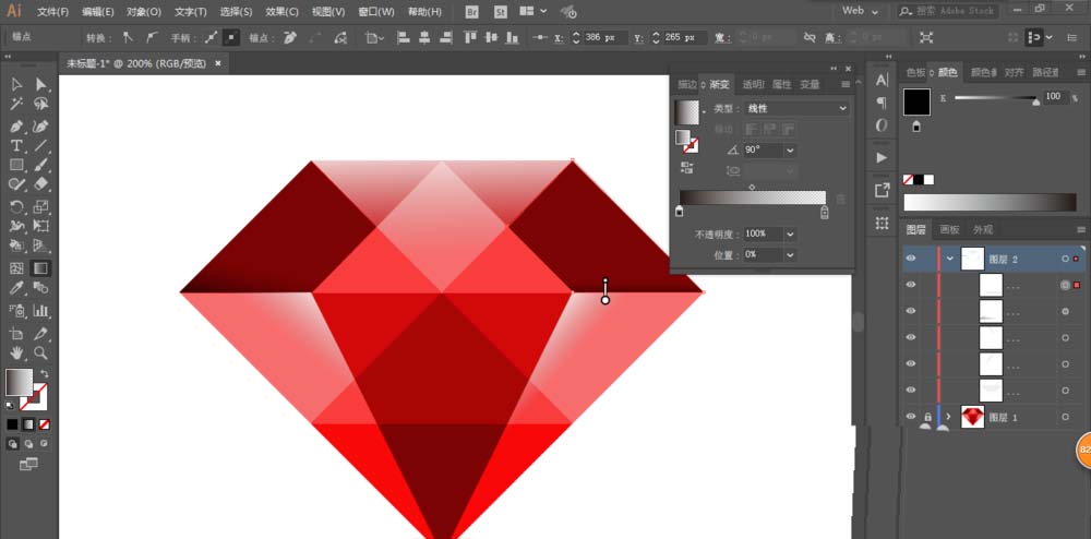 如何使用ai绘画出红钻石 具体操作方法
