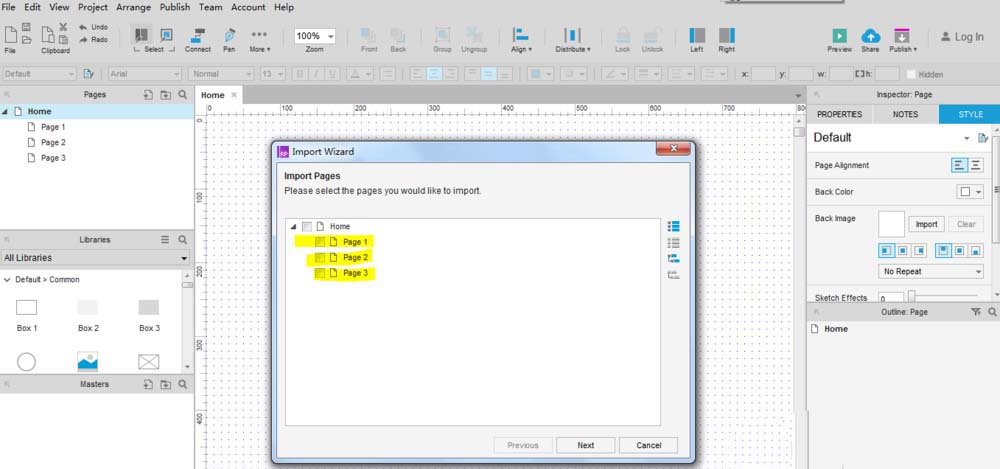 Axure RP8将RP文件导入具体操作方法