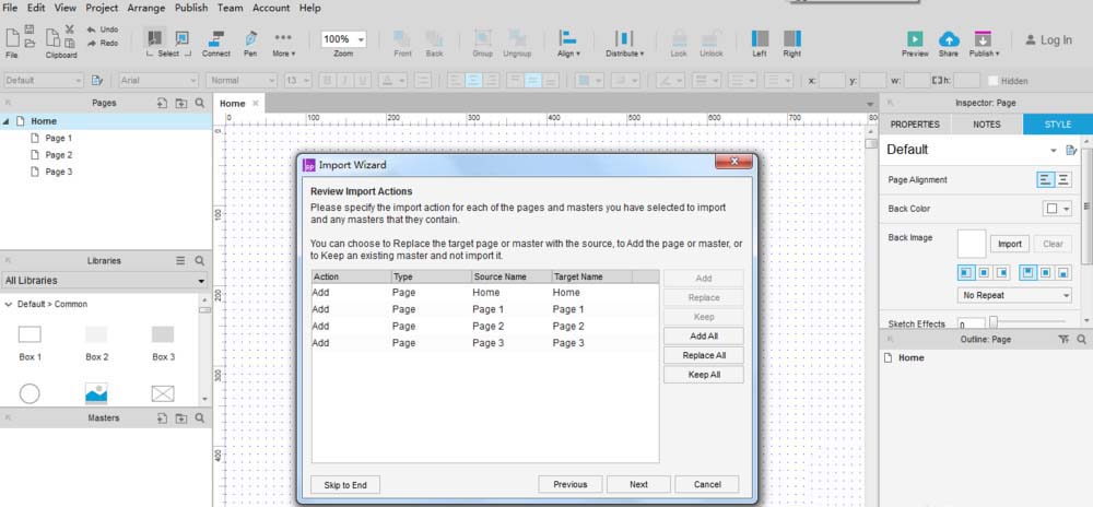 Axure RP8将RP文件导入具体操作方法