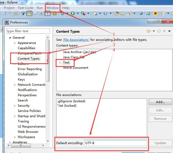 通过设置eclipse编码格式解决乱码问题具体方法