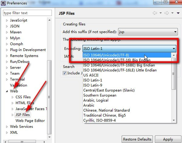 通过设置eclipse编码格式解决乱码问题具体方法