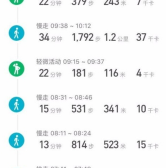 小米运动APP中查看运动详情的操作流程