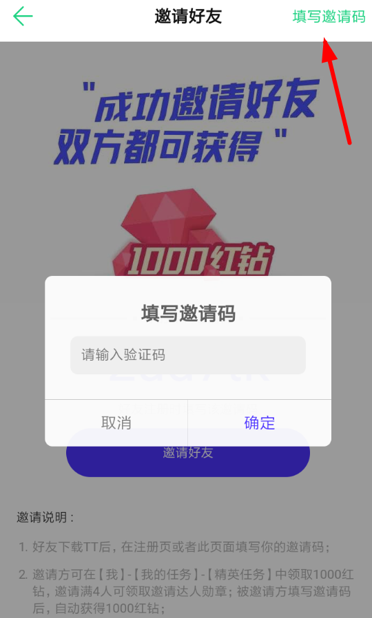 TT语音中怎么填邀请码 具体操作步骤