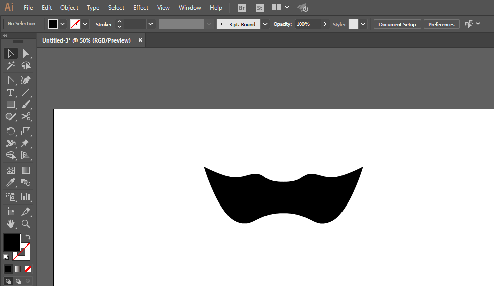 使用ai软件制作出舞会面具图标的详细操作流程
