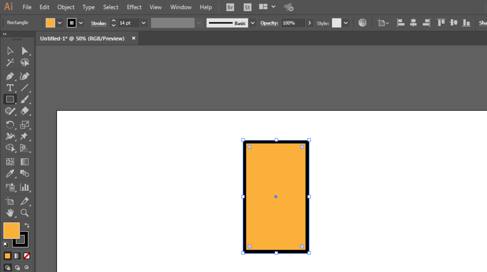 ai软件制作出火腿肠面包图标操作流程